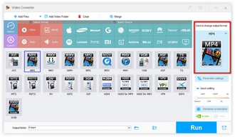 Choose MP4 as output format