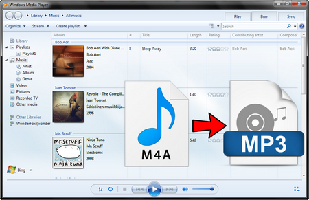 Spectacle uregelmæssig junk Accessible Guide] How to Convert M4A to MP3 with Windows Media Player