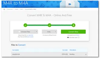 M4R to M4A Converter Online