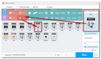 Choose Output Format