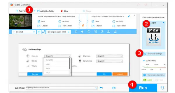 Convert MKV Audio