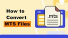 Convert MTS Files