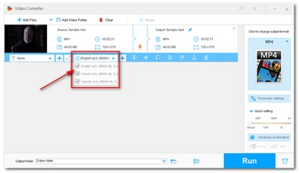 Select Audio Tracks