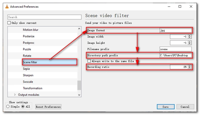 Modify Settings