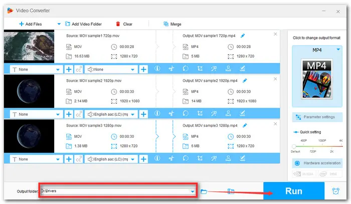 Free Video Converter MOV to MP4