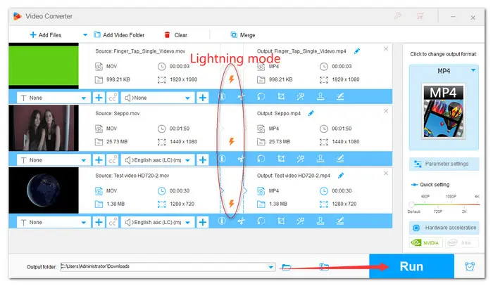 Convert MOV to MP4 on Windows 10