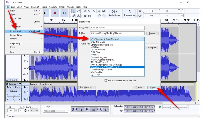 MP3 to WMA File Converter VLC