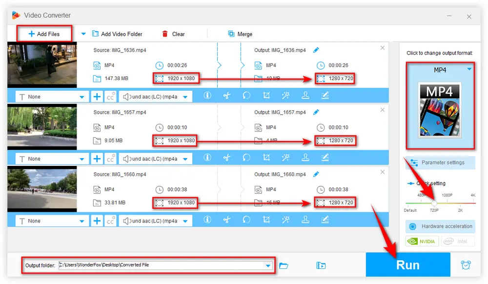 Free Desktop MP4 to 720p Converter