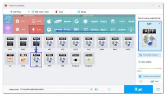 Choose AIFF as Output Format