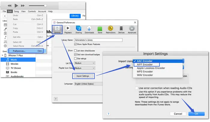 Convert MP4 to AIFF Mac