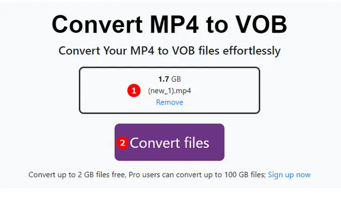 Free MP4 to VOB Converter