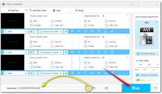 MPEG4 to AVI Batch Conversion