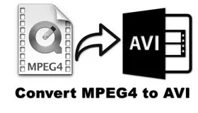 Convert MPEG4 to AVI