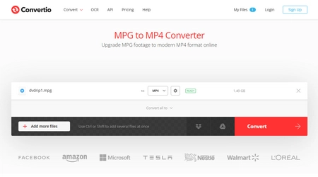 How to Use MPG to MP4 Online Converter