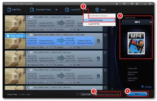 Convert Multiple VOB Files to MP4