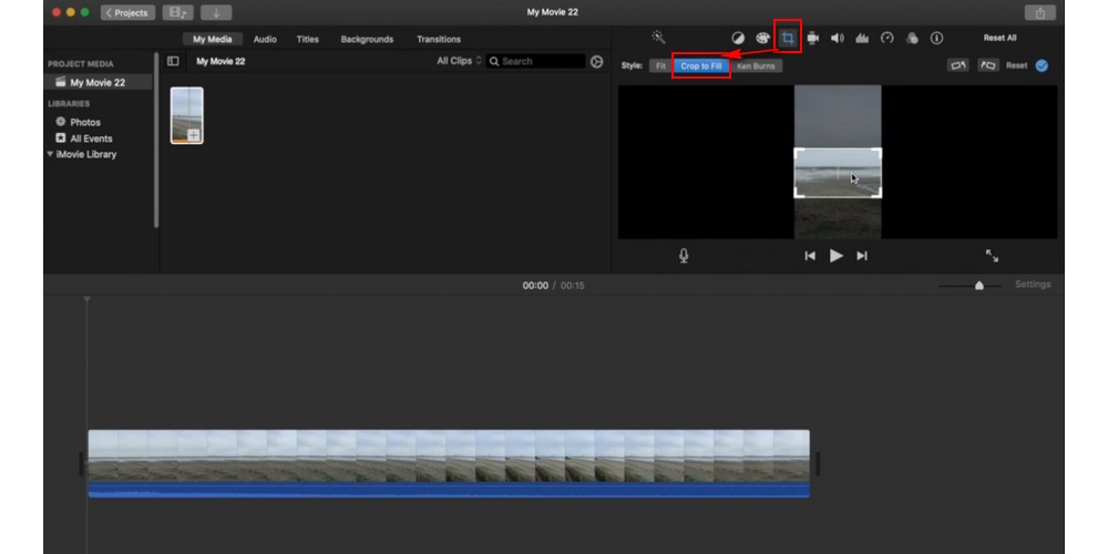How to Make a Portrait Video Landscape in iMovie