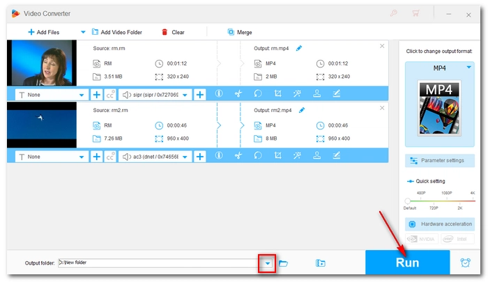 Convert RM to MP4