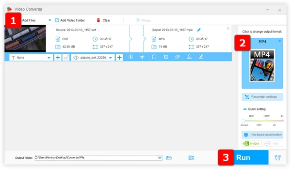 Convert SWF File to MP4