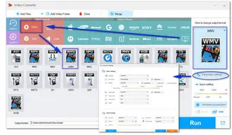 Choose WMV as Output Format