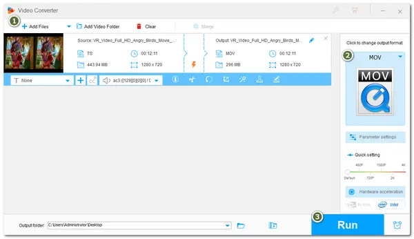 TS to MOV Converter