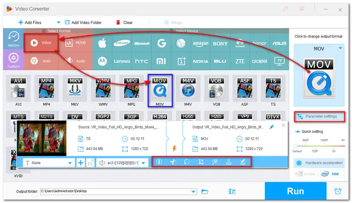 Select Output Formats