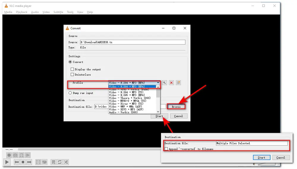 How to Convert TS to MP4 Using VLC