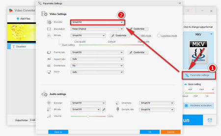 Smart Fit Encoders for Output Videos