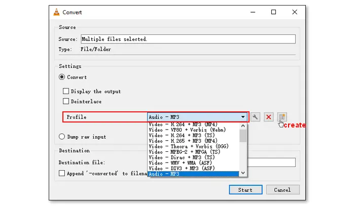 Pick Audio Format