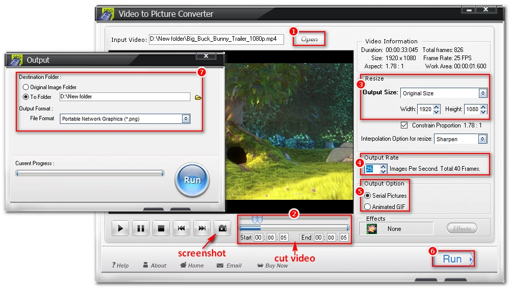 Convert Video to Image Sequence with WonderFox