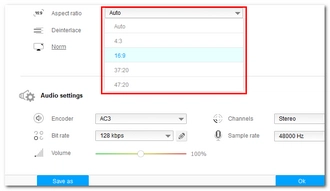 Select Aspect Ratio