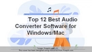 Best Audio Converter