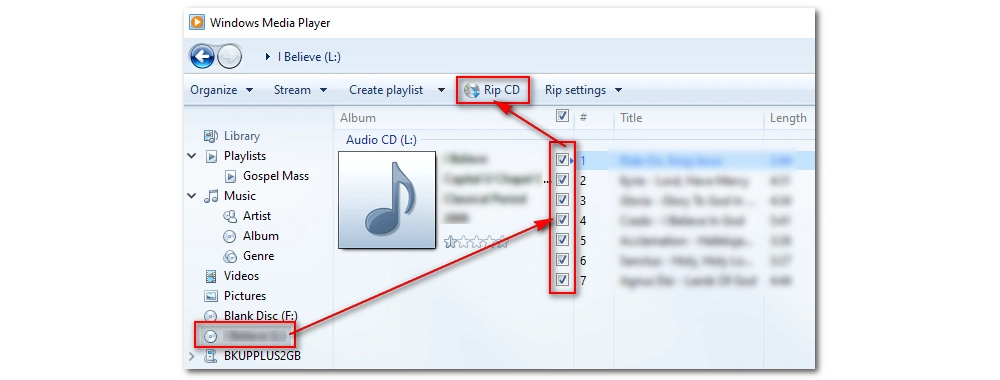 Rip WAV to MP3 from a CD