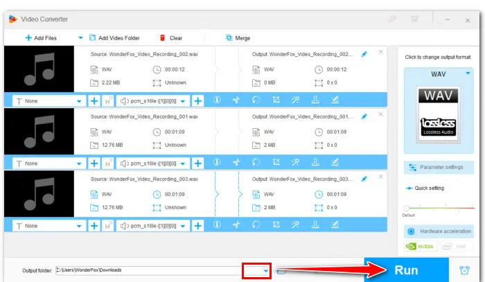 Start WAV PCM Conversion