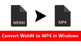 Convert WebM to MP4 in Windows 10