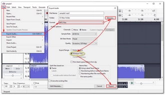 Convert WMA to MP3 in Audacity
