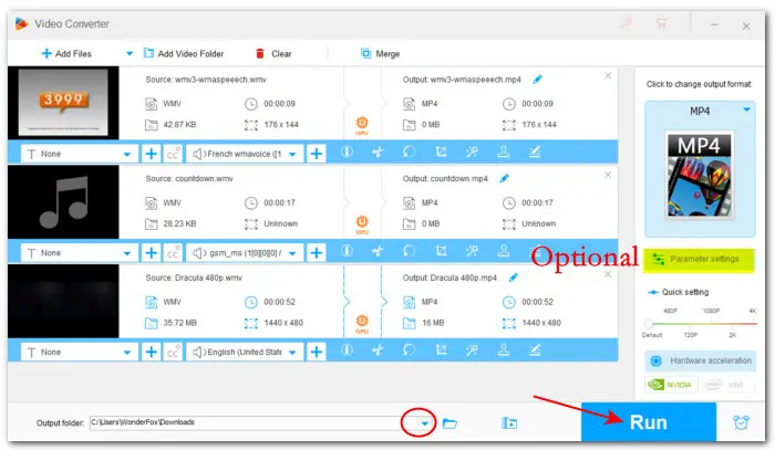 Convert WMV to MP4 on Windows