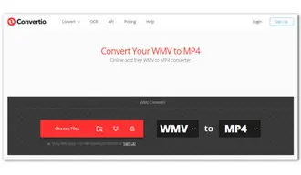 Convert WMV to MP4 in Convertio