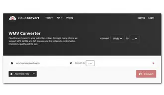 CloudConvert Convert WMV to MP4 Online