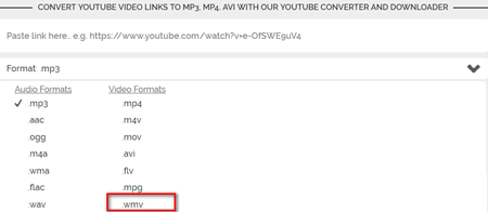 Convert YouTube into WMV 
