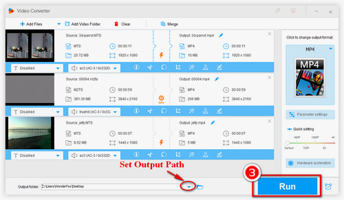 Hit Run to Start the Conversion Process