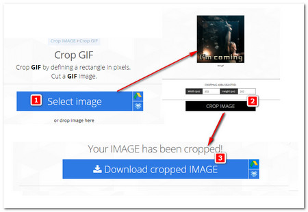 How to Use iLoveIMG as GIF Cropper