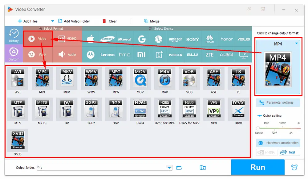 Choose an Export Profile