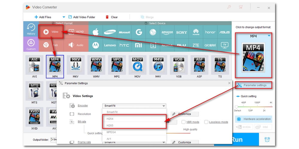 Adjust Output Settings