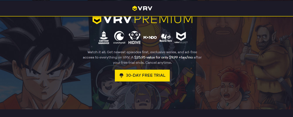 VRV lets you access content from multiple platforms