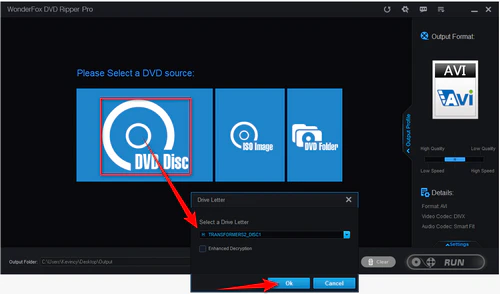 Load CSS Encrypted DVD into CSS Decoder