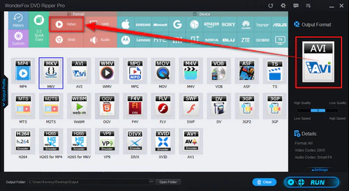 Select One Video Format for CSS Decryption
