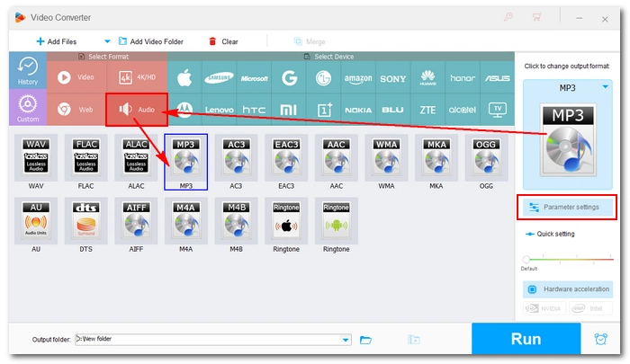 Select Output Profile