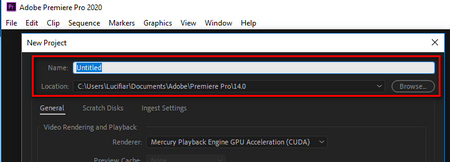 Create a New Project in Premiere Pro