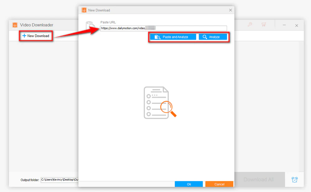 Paste and Analyze the URL