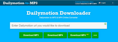 Convert Dailymotion video to MP3 online
